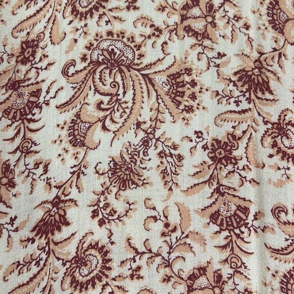 Intimately Free People Cream Paisley Floral Tiered Tunic Sleeveless Boho, XS - Picture 11 of 11